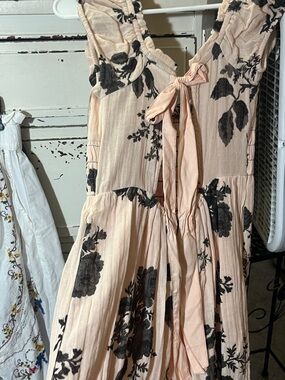 EUC Free People Floral Smocked Maxi Dress